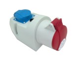 Priza combinata Sez 34-380 Schuko 16A + Trifazica 5x32A