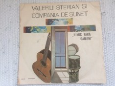 VALERIU STERIAN SI COMPANIA DE SUNET NIMIC FARA OAMENI album disc vinyl lp muzica folk rock VG+