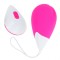 OHMAMA - TEXTURED VIBRATING EGG 10 MODES PINK AND WHITE