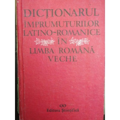 DICTIONARUL IMPRUMUTURILOR LATINO ROMANICE foto