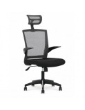 Scaun birou cu mesh HM Valor, mecanism de balans, ergonomic, inaltime ajustabila, respirabil, cadru polipropilena, rotire 360 ˚, negru/gri