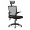 Scaun birou cu mesh HM Valor, mecanism de balans, ergonomic, inaltime ajustabila, respirabil, cadru polipropilena, rotire 360 ˚, negru/gri