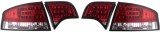 Set stopuri spate tuning lampa Audi A4 (B7)Sedan 11.2004-03.2008 BestAutoVest partea Dreapta+Stanga, rosu-alb-clar, Rapid