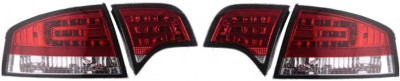 Set stopuri spate tuning lampa Audi A4 (B7)Sedan 11.2004-03.2008 BestAutoVest partea Dreapta+Stanga, rosu-alb-clar foto