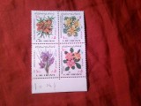 Serie - bloc IRAN 1985 Flora , 4 valori