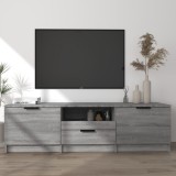 vidaXL Comodă TV, sonoma gri, 140x35x40 cm, lemn prelucrat