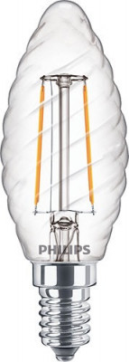 Bec LED filament Philips lumanare ST35 E14 2W (25W) 250lm lumina calda 2700K 929001238555 foto
