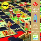 Cumpara ieftin Djeco Puzzle gigant Orasul - Construieste orasul ideal