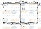 Radiator, racire motor NISSAN TERRANO II (R20) (1992 - 2007) HELLA 8MK 376 706-491