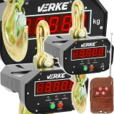 Cumpara ieftin C&acirc;ntar electronic cu c&acirc;rlig VERKE 3000 kg, cu telecomandă și afișaj LCD iluminat