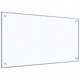 Gossi panou antistropi bucatarie transparent 90x50 cm sticla securiz.