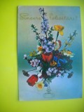HOPCT 10725 -SINCERE FELICITARI CP -FLORI-FELICITARE ANIVERSARA -CIRCULATA