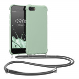 Husa Kwmobile pentru Apple iPhone 8/iPhone 7/iPhone SE 2, Silicon, Verde, 49920.172, Textil, Carcasa