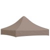 Acoperis pentru cort de petrecere, gri taupe, 2 x 2 m, 270 g/m&sup2;