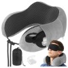 Perna de calatorie 3D Xtrobb cu spuma memory, set 4 &icirc;n 1