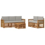 vidaXL Seturi de canapele Lemn Solid de Acacia 3384027