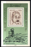 B0552 - Germania DDR 1979 - Einstein bloc neuzat,perfecta stare, Nestampilat