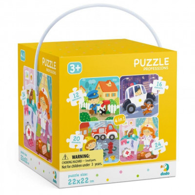 Puzzle 4 in 1 - Meserii (12, 16, 20, 24 piese) foto