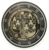 Moneda 2 Euro Portugalia 2023, Ziua Mondială a Tineretului, UNC, NeCirculată