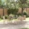 vidaXL Set de masă pentru grădină 5 pcs Bej 150 x 90 x 75 cm poliratan 3365392