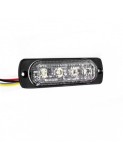 Lampa LED Stroboscopica cu 4 Leduri, Lumina Alba, 12V-24V WL-52025T-4LED-ALB, Xenon Bright