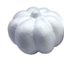 Dovleac polistiren 9 cm pentru activitati de Hallowen, set 5 bucati foto