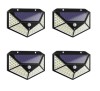 Set 4 x Lampi solare 100 LED cu senzor de miscare, 600LM, Oem