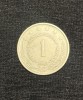 Moneda 1 dinar 1981 Iugoslavia, Europa