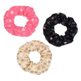 Elastice Textile de Vară pentru Copii - Modele Florale Fucsia, Negru, Bej, CMCLASS