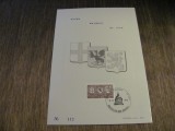 Timbru Obliterat cu Steme Heraldice, Ștampilă Specială Malmedy 1970, Ediție Limitată Colecție Heraldică Belgia 1970