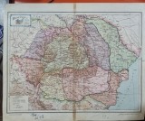 Harta Romaniei pe regiuni istorice, tiparita la Institutul Cartografic Unirea Brasov