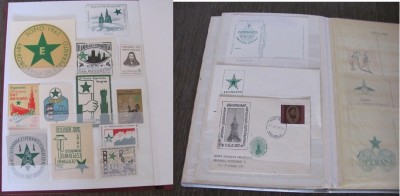 ESPERANTO Colecție RARĂ de &amp;Icirc;ntreguri Poștale/Cărți Poștale/Stikere/Circulați (2 Clasoare) foto