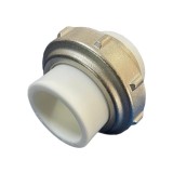 Racord olandez PPR, dublu, D 25 x 25 mm, alb