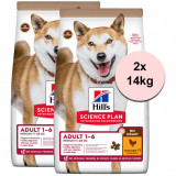 Hill&amp;#039;s Science Plan Canine Adult Medium No Grain Chicken 2 x 14kg, Hill&#039;s