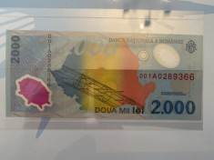 Bancnote 2000 lei ECLIPSA TOTALA DE SOARE 1999 foto