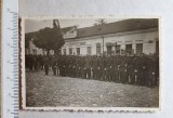 Fotografie militară rom&acirc;nească WWII (pluton aliniat &icirc;n oraș)
