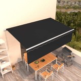 vidaXL Copertină retractabilă manual cu stor, antracit, 5x3 m 3069339