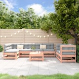 vidaXL Set mobilier relaxare grădină, 8 piese, lemn masiv Douglas