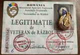 QW13 10 - 2001 - militar - Legitimatie Veteran de razboi cu insigna