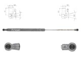 Amortizor capota spate, echilibror haion Hyundai Santa Fe (Dm), 05.2012-, Stanga = Dreapta, Lungime, Cursa, Forta: 497 mm, 182 mm, 580 N; 81771-2W000