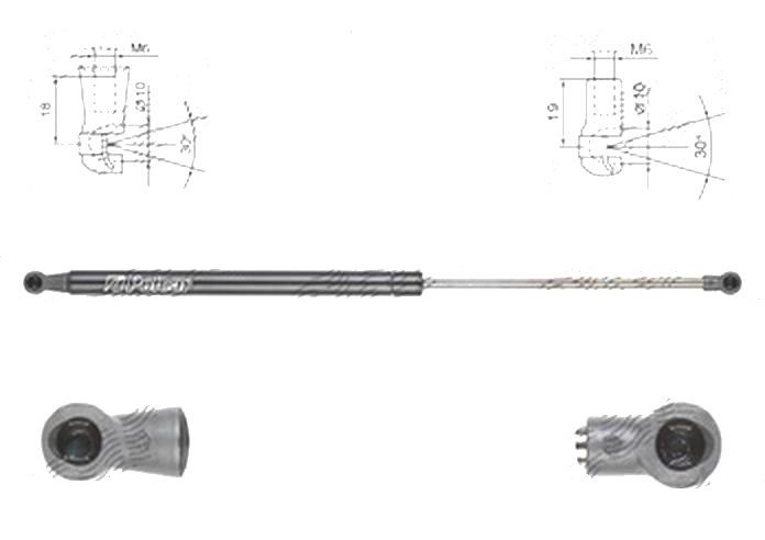 Amortizor capota spate, echilibror haion Hyundai Santa Fe (Dm), 05.2012-, Stanga = Dreapta, Lungime, Cursa, Forta: 497 mm, 182 mm, 580 N; 81771-2W000