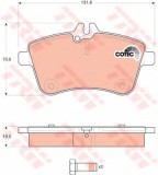 Set placute frana,frana disc MERCEDES A-CLASS (W169) (2004 - 2012) TRW GDB1628