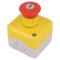 Casetă de comandă Harmony XB5 cu 1 buton ciupercă IP66