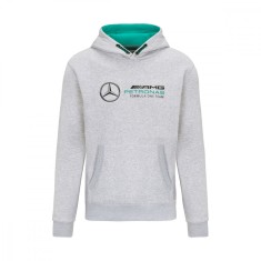 Mercedes AMG Petronas hanorac de bărbați cu glugă logo sweatshirt grey F1 Team 2022 - XXL