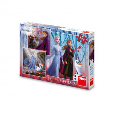 Puzzle Frozen, 3x55 piese - DINO TOYS foto