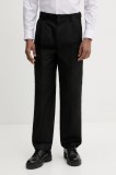HUGO pantaloni barbati, culoarea negru, drept, 50534782