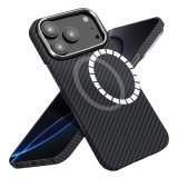 Husa iPhone 17 Pro Max Asteroid GSM Aramid Fiber MagSafe, negru