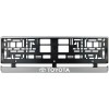 Set 2 bucati, suport numar inmatriculare argintiu Toyota, Autohelix MSA
