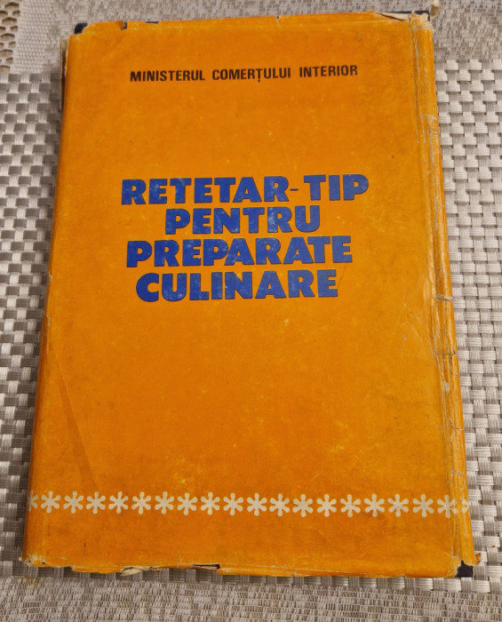 Retetar tip pentru preparate culinare 1982