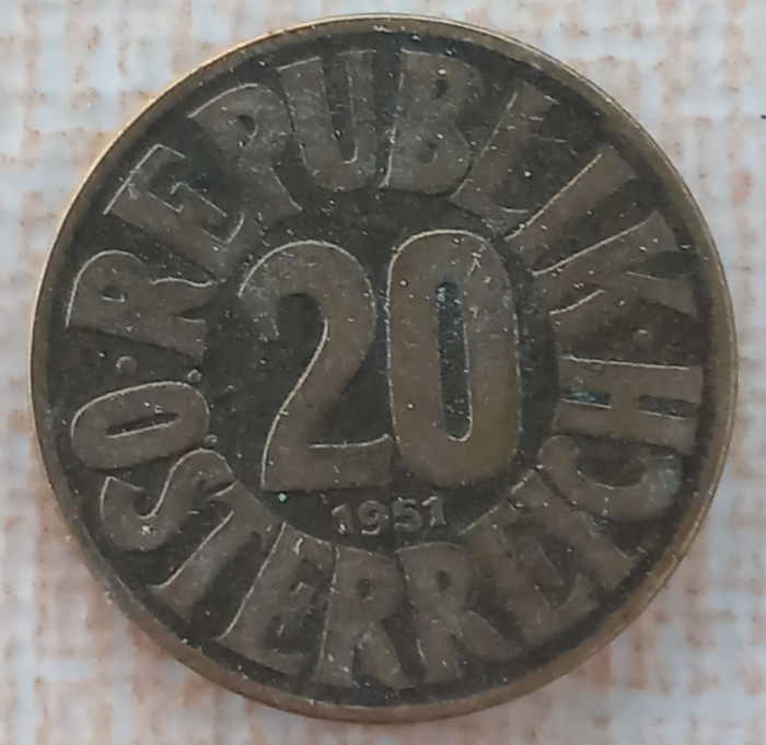 (M2040) MONEDA AUSTRIA - 20 GROSCHEN 1951